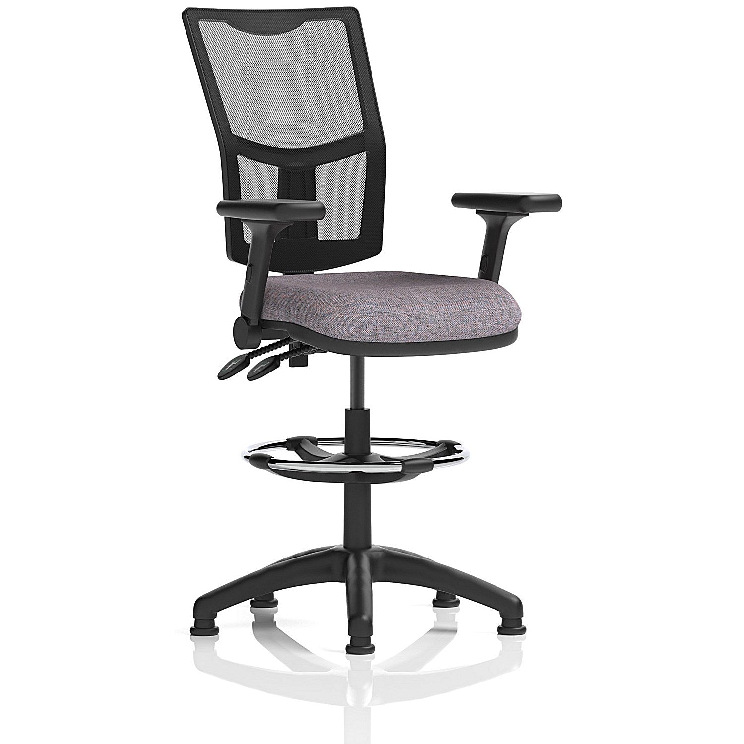 Eclipse Plus II Mesh Back High Rise Operator Chair, Folding Arms, Rivet Fuse Easy2Order : KCUP3318