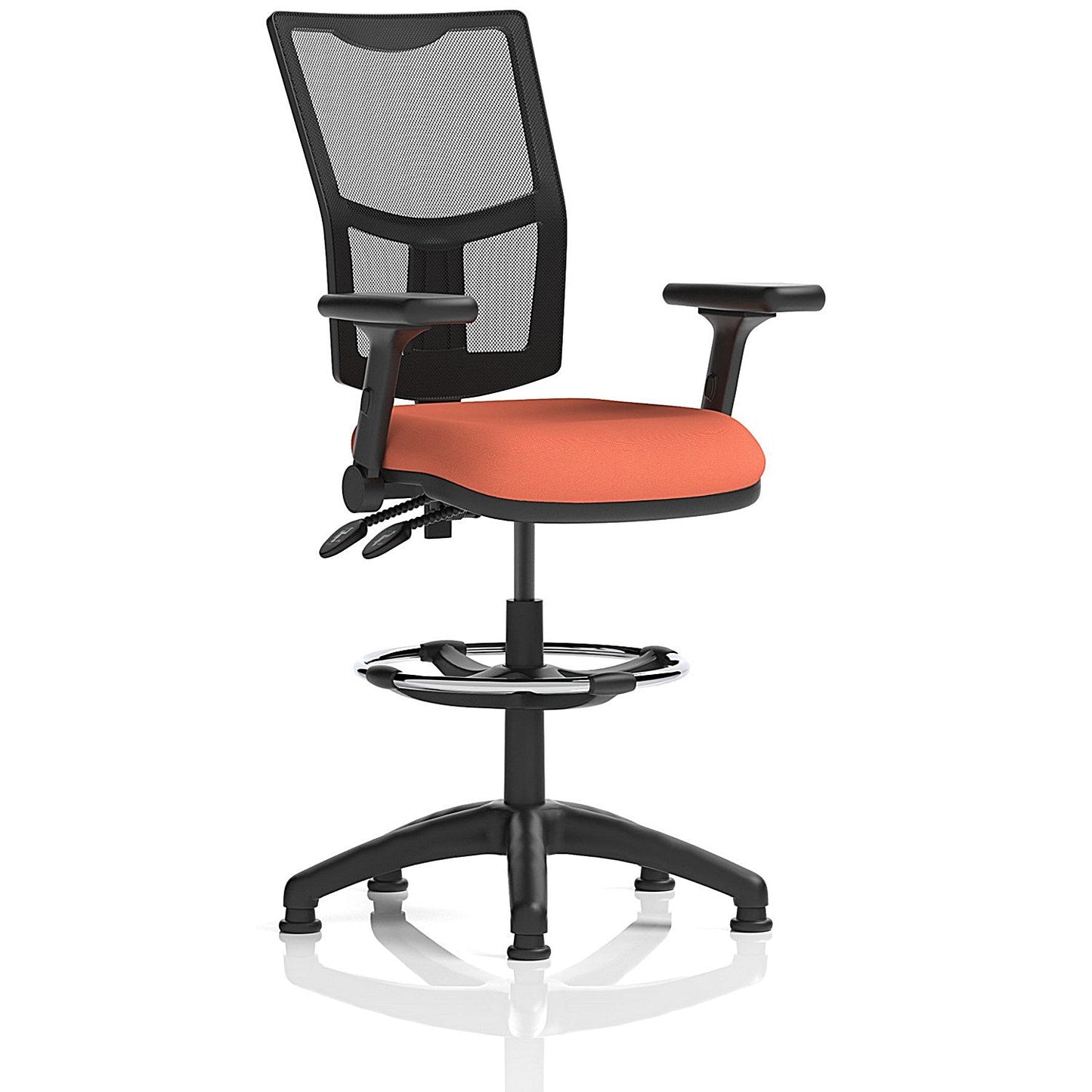 Eclipse Plus II Mesh Back High Rise Operator Chair, Folding Arms, Quest Crab Easy2Order : KCUP3321
