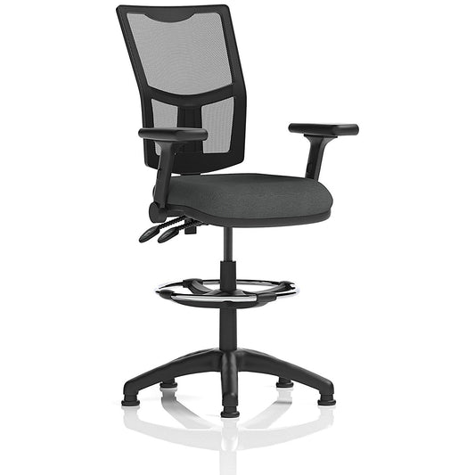 Eclipse Plus II Mesh Back High Rise Operator Chair, Folding Arms, Quest Mussel Easy2Order : KCUP3324