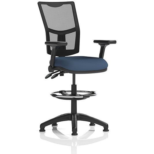 Eclipse Plus II Mesh Back High Rise Operator Chair, Folding Arms, Quest Whelk Easy2Order : KCUP3328