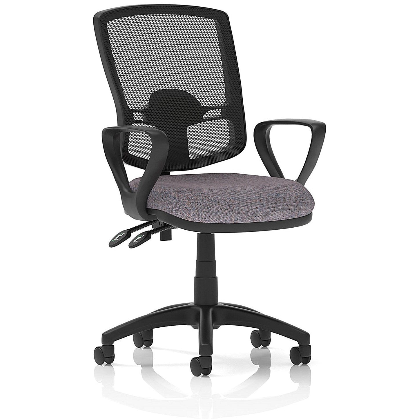 Eclipse Plus II Deluxe Mesh Back Lever Task Operator Chair, Fixed Height Arms, Rivet Fuse Easy2Order : KCUP3342