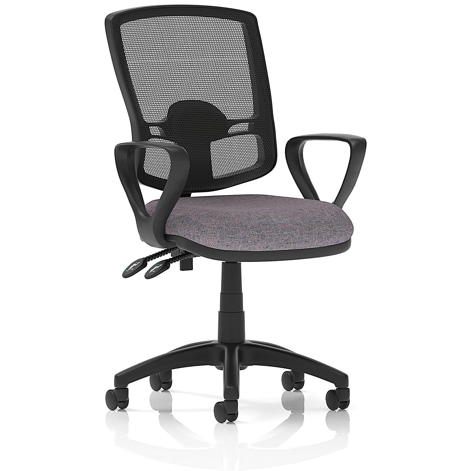 Eclipse Plus II Deluxe Mesh Back Lever Task Operator Chair, Fixed Height Arms, Rivet Fuse Easy2Order : KCUP3342