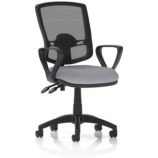 Eclipse Plus II Deluxe Mesh Back Lever Task Operator Chair, Fixed Height Arms, Quest Shell Easy2Order : KCUP3350