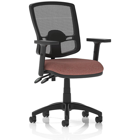 Eclipse Plus II Deluxe Mesh Back Lever Task Operator Chair, Height Adjustable Arms, Rivet Forge Easy2Order : KCUP3353