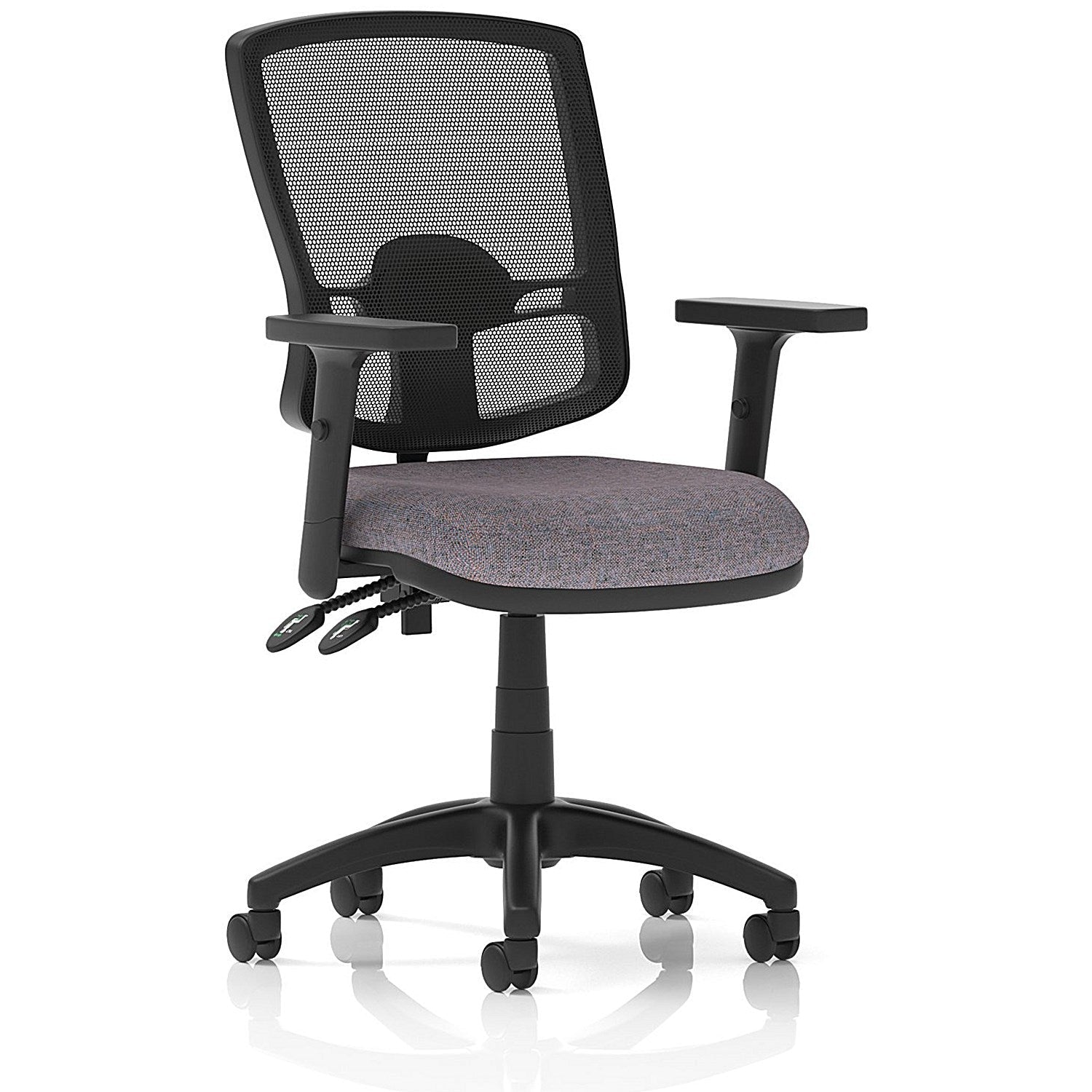 Eclipse Plus II Deluxe Mesh Back Lever Task Operator Chair, Height Adjustable Arms, Rivet Fuse Easy2Order : KCUP3354