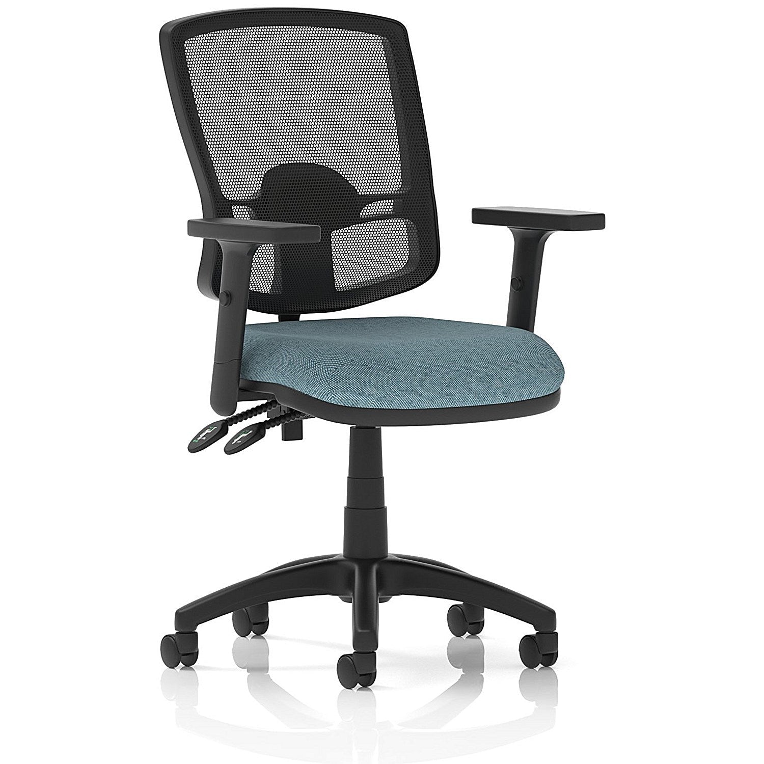 Eclipse Plus II Deluxe Mesh Back Lever Task Operator Chair, Height Adjustable Arms, Rivet Quench Easy2Order : KCUP3355