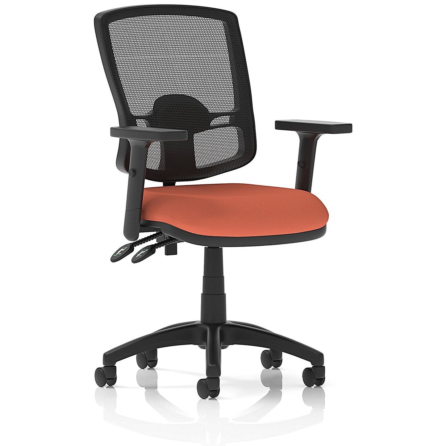 Eclipse Plus II Deluxe Mesh Back Lever Task Operator Chair, Height Adjustable Arms, Quest Crab Easy2Order : KCUP3357