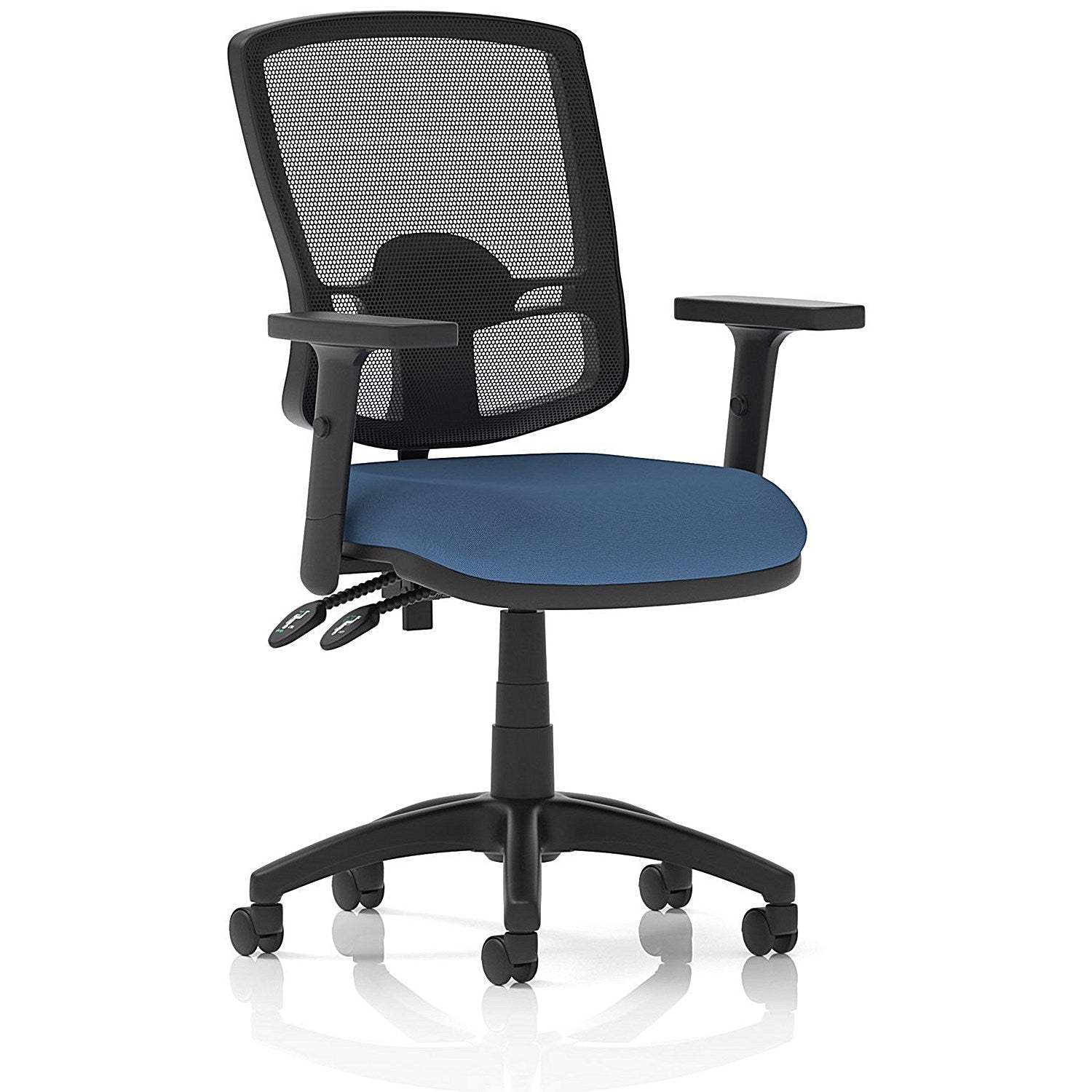 Eclipse Plus II Deluxe Mesh Back Lever Task Operator Chair, Height Adjustable Arms, Quest Limpet Easy2Order : KCUP3359
