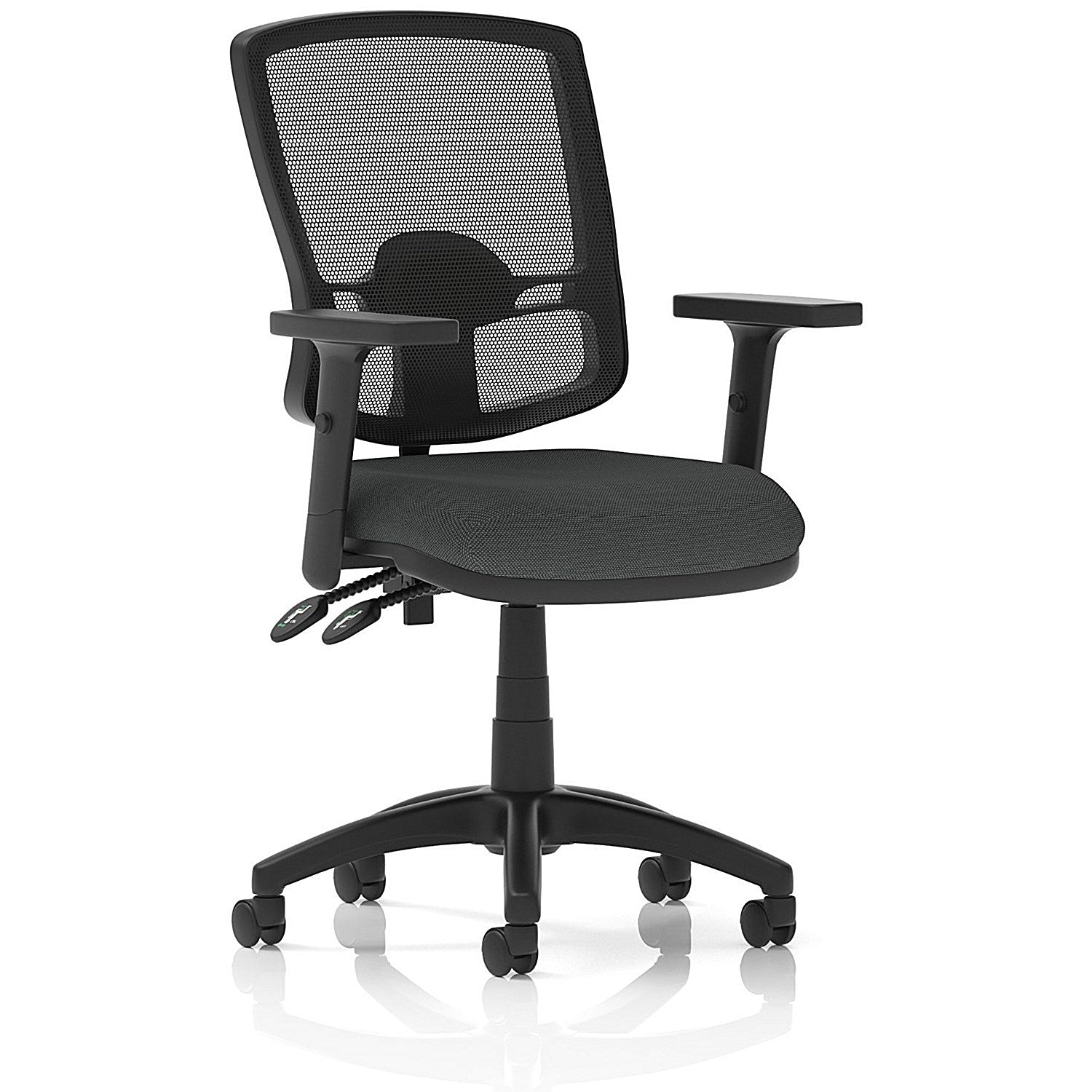 Eclipse Plus II Deluxe Mesh Back Lever Task Operator Chair, Height Adjustable Arms, Quest Mussel Easy2Order : KCUP3360