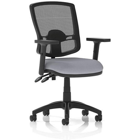 Eclipse Plus II Deluxe Mesh Back Lever Task Operator Chair, Height Adjustable Arms, Quest Shell Easy2Order : KCUP3362