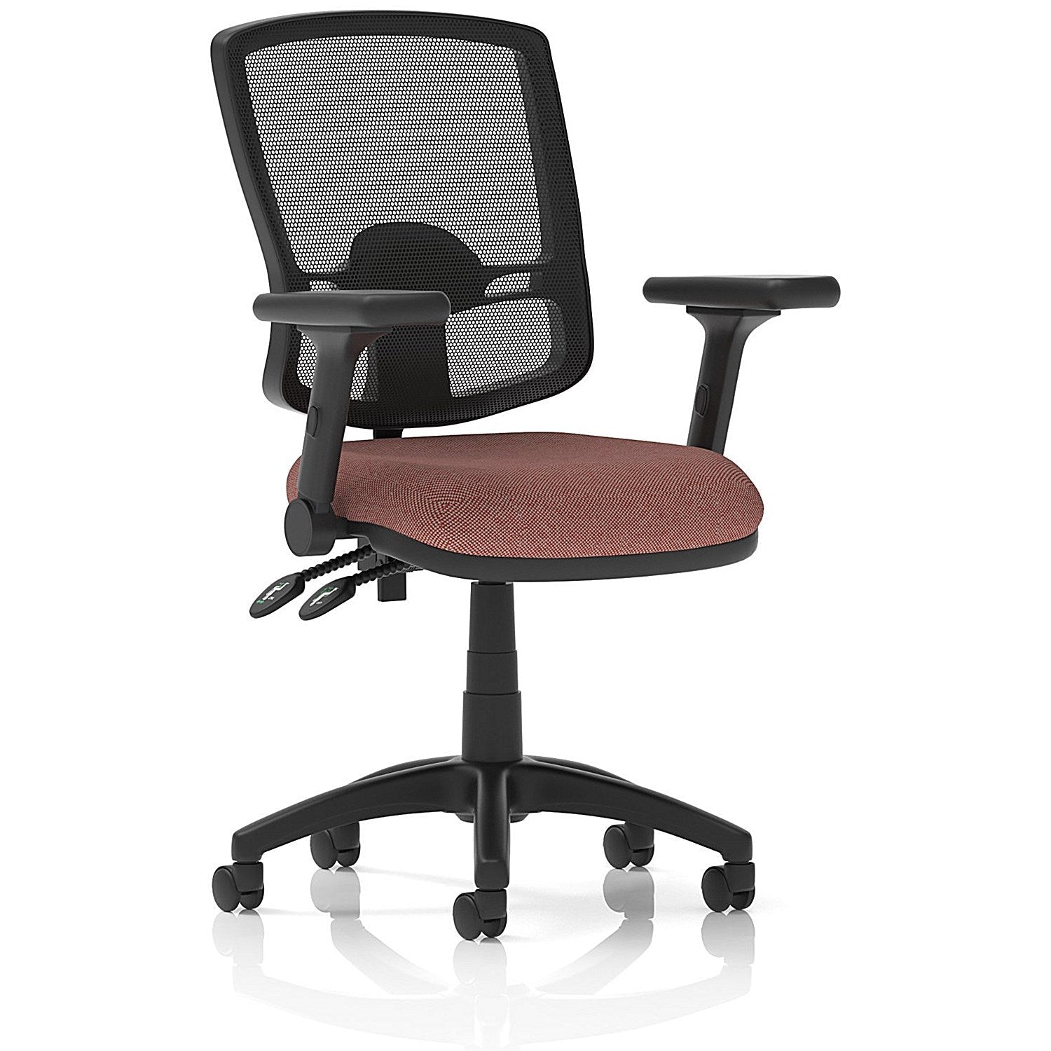 Eclipse Plus II Deluxe Mesh Back Lever Task Operator Chair, Folding Arms, Rivet Forge Easy2Order : KCUP3365