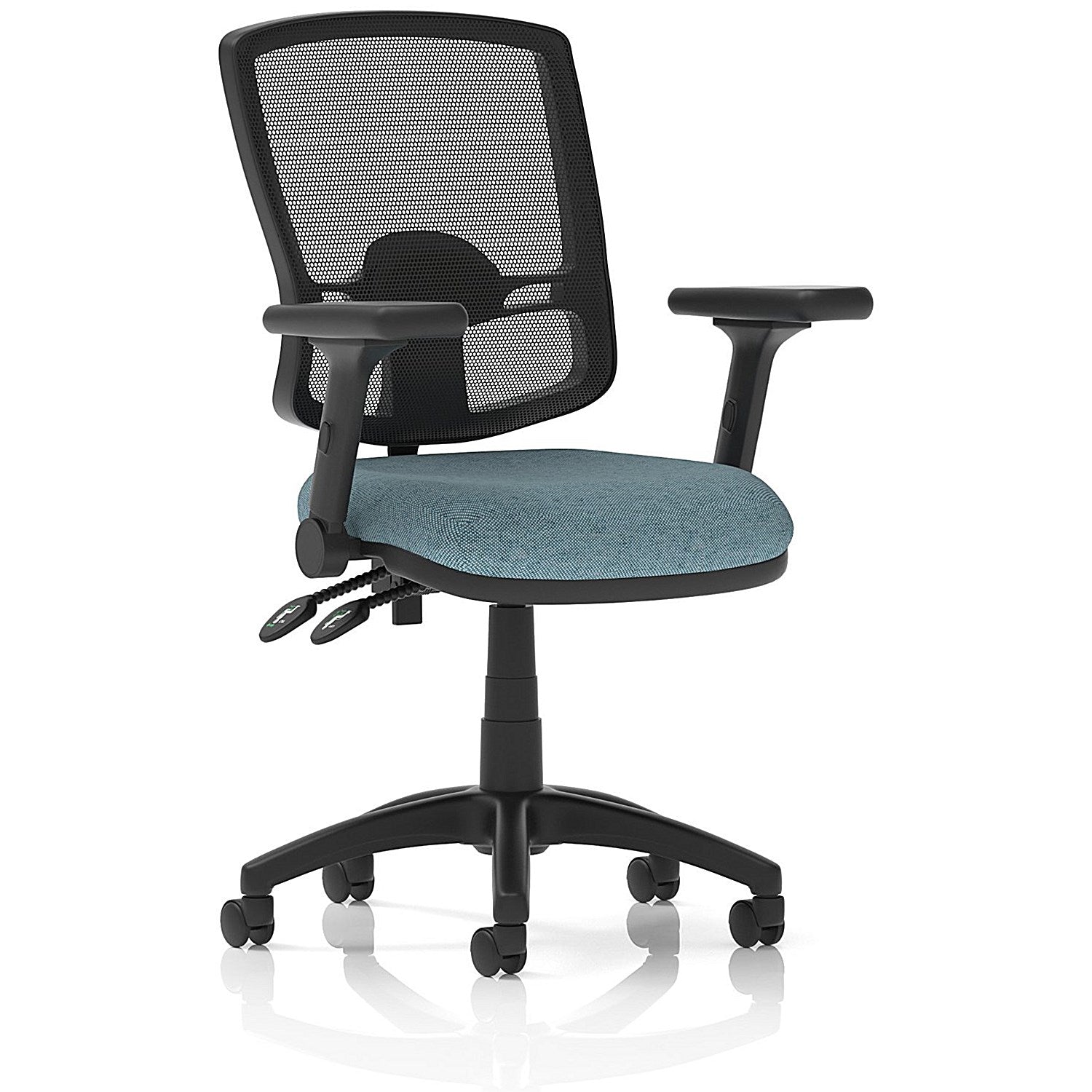 Eclipse Plus II Deluxe Mesh Back Lever Task Operator Chair, Folding Arms, Rivet Quench Easy2Order : KCUP3367