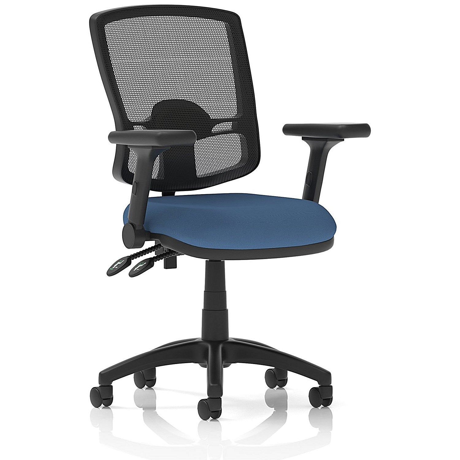 Eclipse Plus II Deluxe Mesh Back Lever Task Operator Chair, Folding Arms, Quest Limpet Easy2Order : KCUP3371