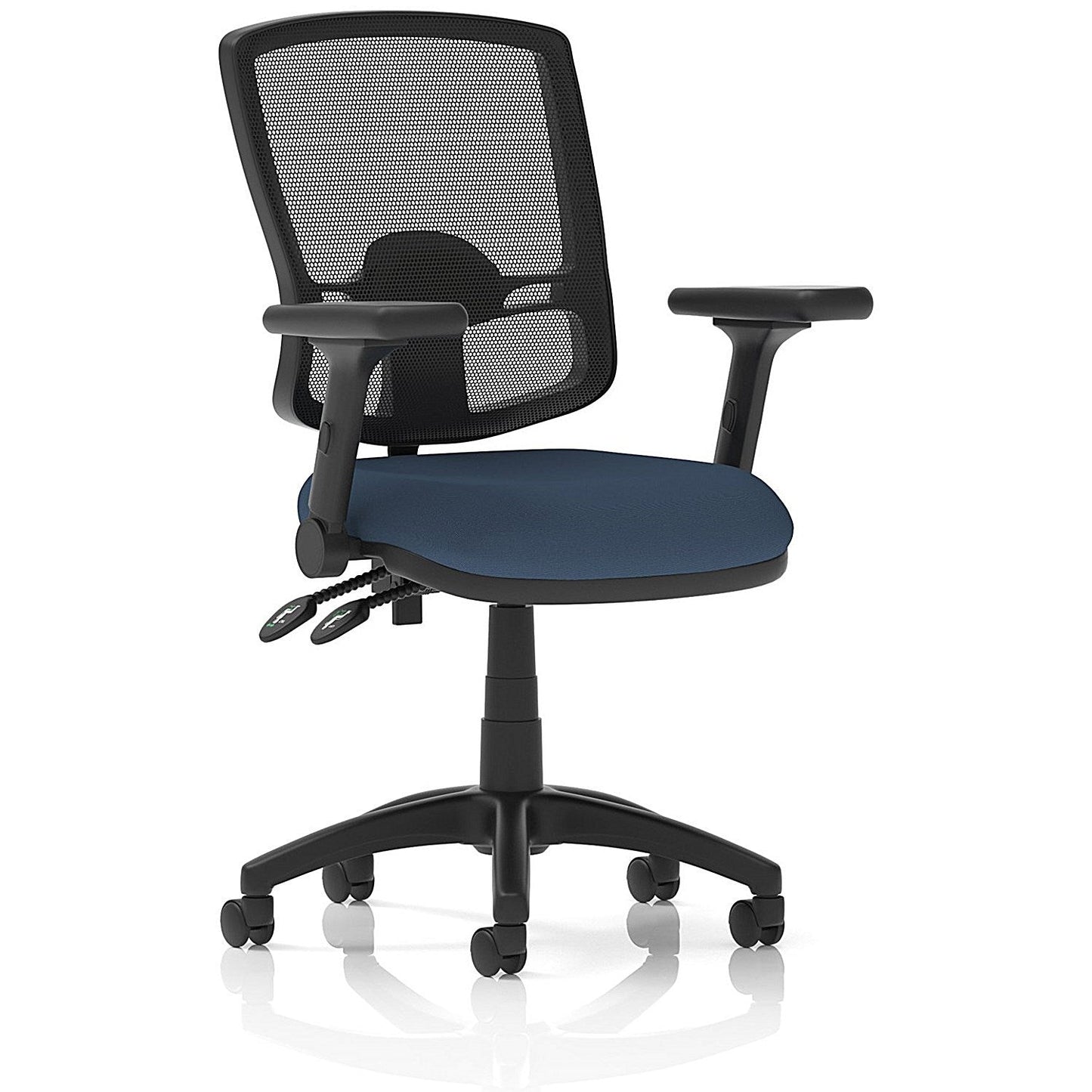 Eclipse Plus II Deluxe Mesh Back Lever Task Operator Chair, Folding Arms, Quest Whelk Easy2Order : KCUP3376