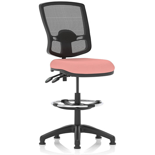 Eclipse Plus II High Rise Deluxe Mesh Back Operator Chair, Seat Quest Shrimp Easy2Order : KCUP3387