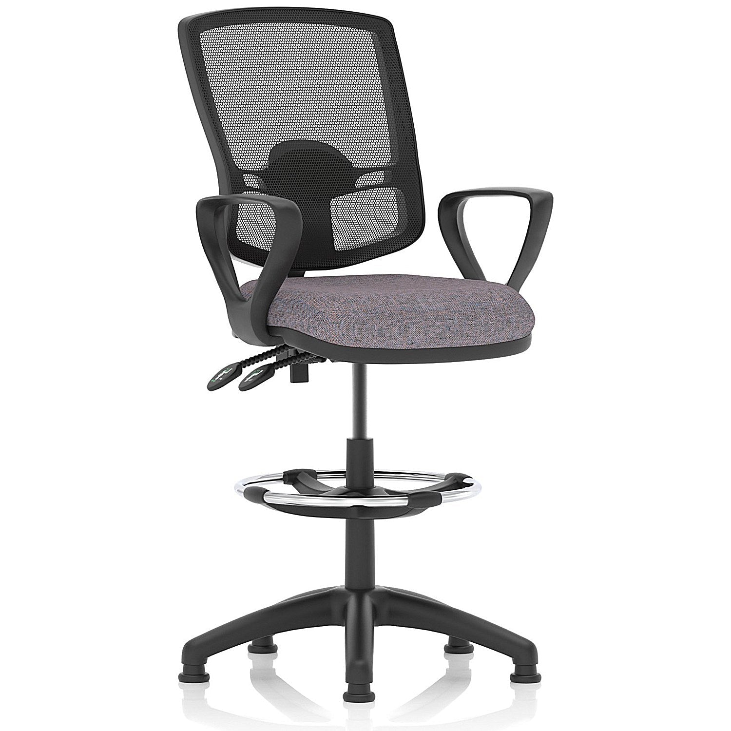 Eclipse Plus II Deluxe Mesh Back High Rise Operator Chair, Fixed Arms, Rivet Fuse Easy2Order : KCUP3390