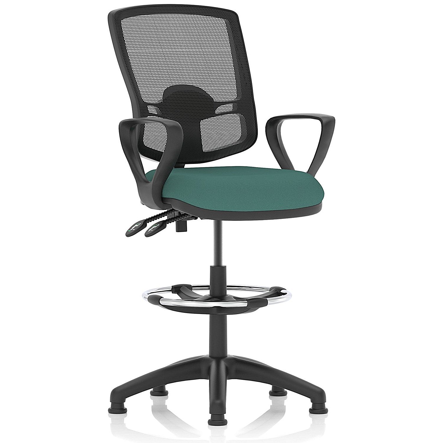 Eclipse Plus II Deluxe Mesh Back High Rise Operator Chair, Fixed Arms, Quest Kelp Easy2Order : KCUP3394