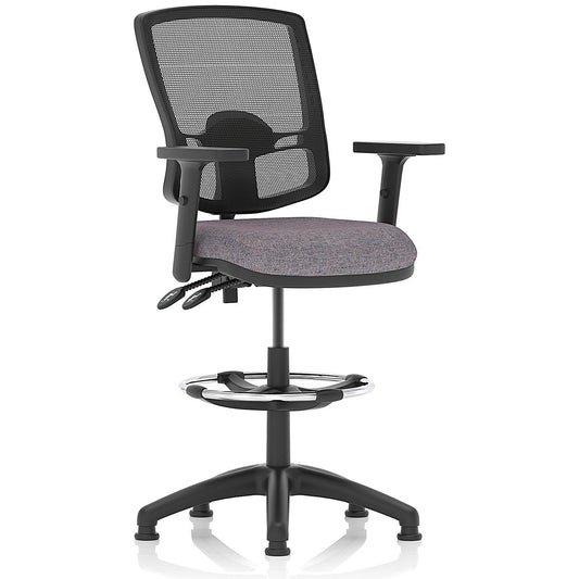Eclipse Plus II Deluxe Mesh Back High Rise Operator Chair, Height Adjustable Arms, Rivet Fuse Easy2Order : KCUP3402