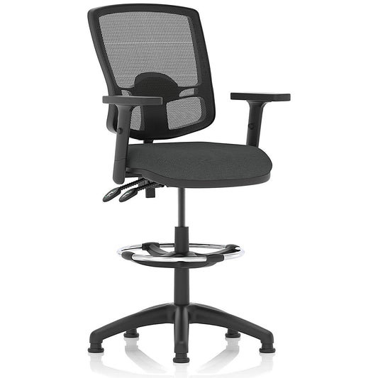 Eclipse Plus II Deluxe Mesh Back High Rise Operator Chair, Height Adjustable Arms, Quest Mussel Easy2Order : KCUP3408