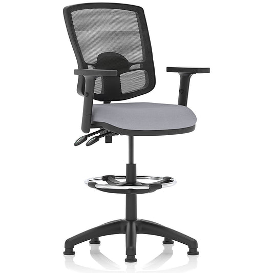 Eclipse Plus II Deluxe Mesh Back High Rise Operator Chair, Height Adjustable Arms, Quest Shell Easy2Order : KCUP3410