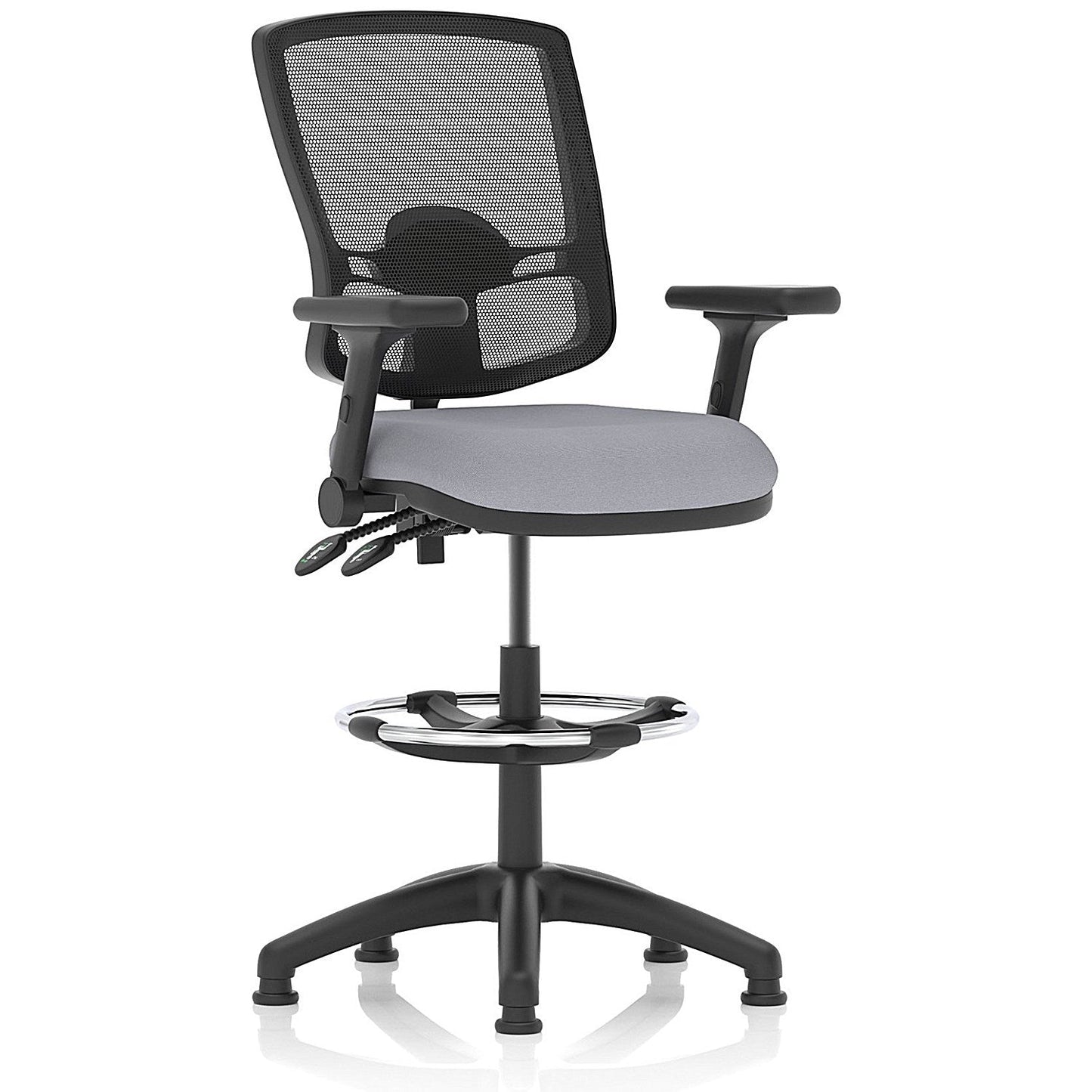Eclipse Plus II Deluxe Mesh Back High Rise Operator Chair, Folding Arms, Quest Shell Easy2Order : KCUP3422