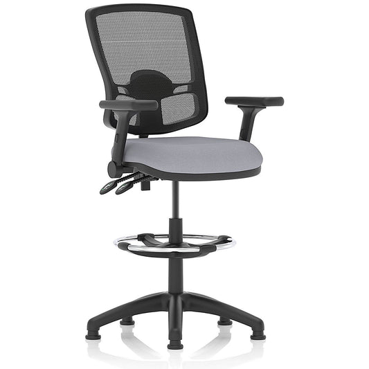 Eclipse Plus II Deluxe Mesh Back High Rise Operator Chair, Folding Arms, Quest Shell Easy2Order : KCUP3422
