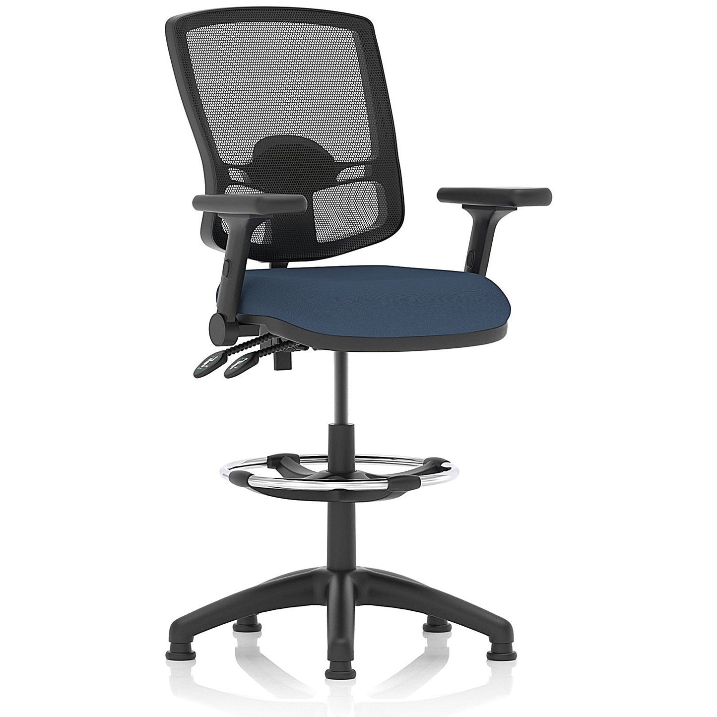 Eclipse Plus II Deluxe Mesh Back High Rise Operator Chair, Folding Arms, Quest Whelk Easy2Order : KCUP3424