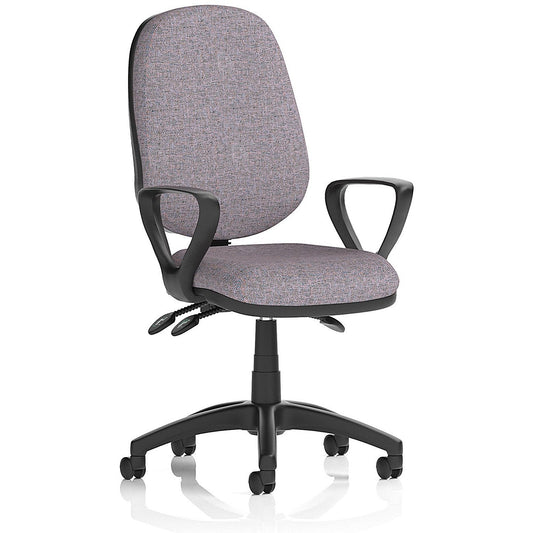 Eclipse Plus III Lever Task Operator Chair, Fixed Height Arms, Rivet Fuse Easy2Order : KCUP3450