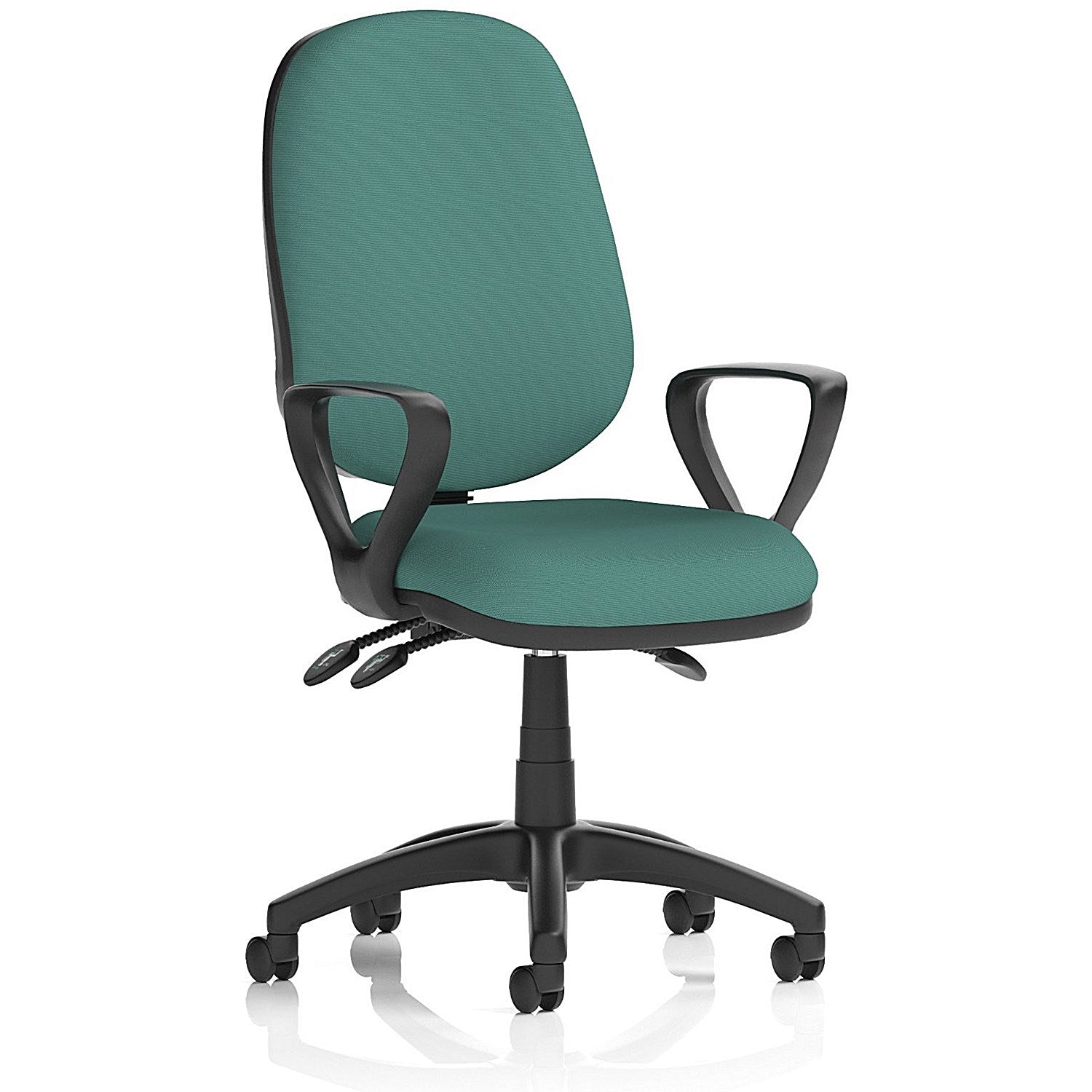 Eclipse Plus III Lever Task Operator Chair, Fixed Height Arms, Quest Kelp Easy2Order : KCUP3454