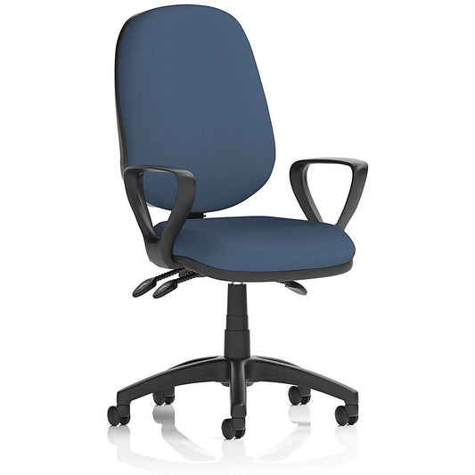 Eclipse Plus III Lever Task Operator Chair, Fixed Height Arms, Quest Whelk Easy2Order : KCUP3460
