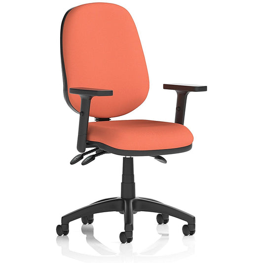 Eclipse Plus III Lever Task Operator Chair, Height Adjustable Arms, Quest Crab Easy2Order : KCUP3477