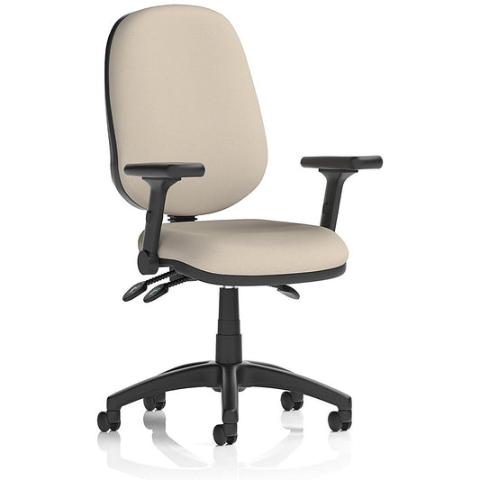 Eclipse Plus III Lever Task Operator Chair, Folding Arms, Quest Salt Easy2Order : KCUP3505