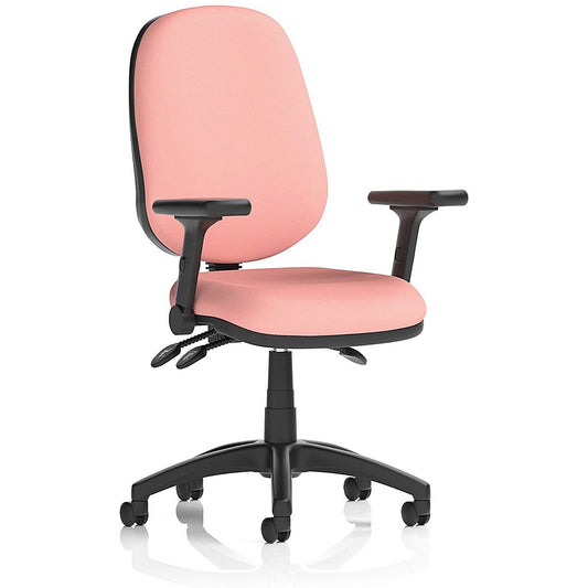 Eclipse Plus III Lever Task Operator Chair, Folding Arms, Quest Shrimp Easy2Order : KCUP3507
