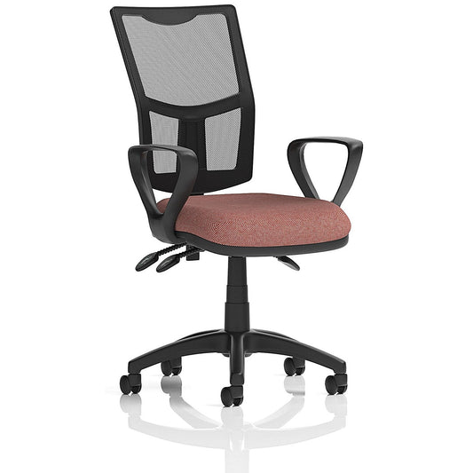 Eclipse Plus III Mesh Back Lever Task Operator Chair, Fixed Height Arms, Rivet Forge Easy2Order : KCUP3533