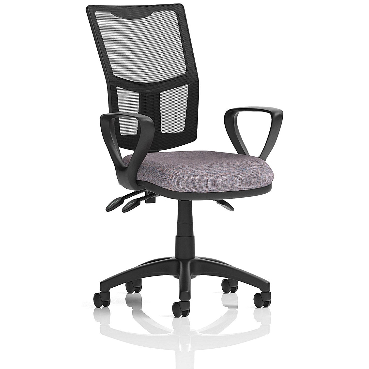Eclipse Plus III Mesh Back Lever Task Operator Chair, Fixed Height Arms, Rivet Fuse Easy2Order : KCUP3534