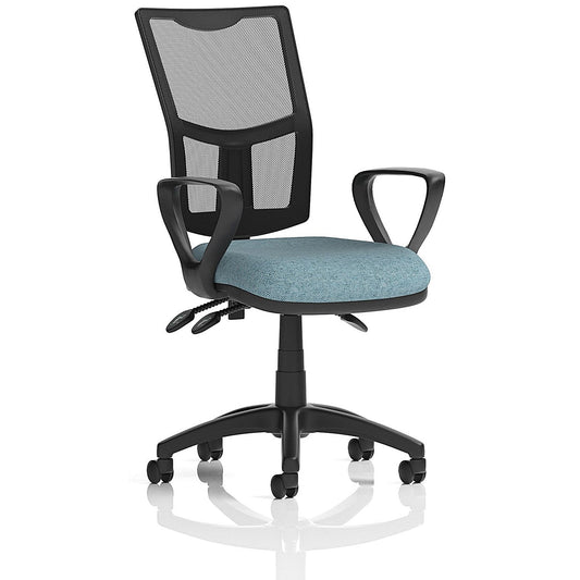 Eclipse Plus III Mesh Back Lever Task Operator Chair, Fixed Height Arms, Rivet Quench Easy2Order : KCUP3535