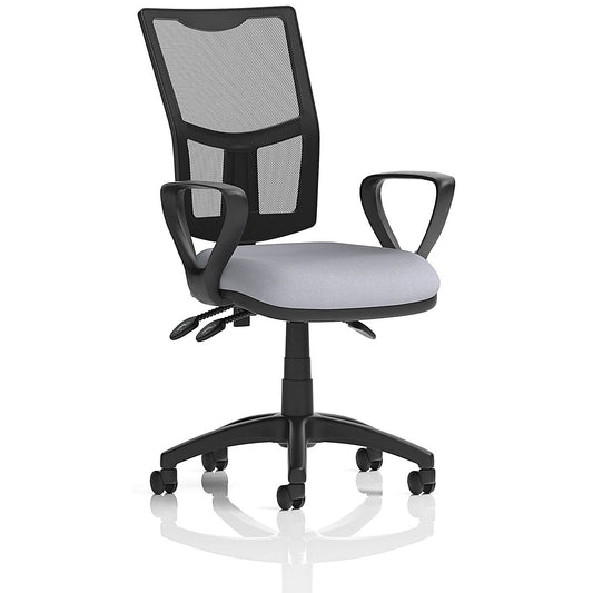 Eclipse Plus III Mesh Back Lever Task Operator Chair, Fixed Height Arms, Quest Shell Easy2Order : KCUP3542