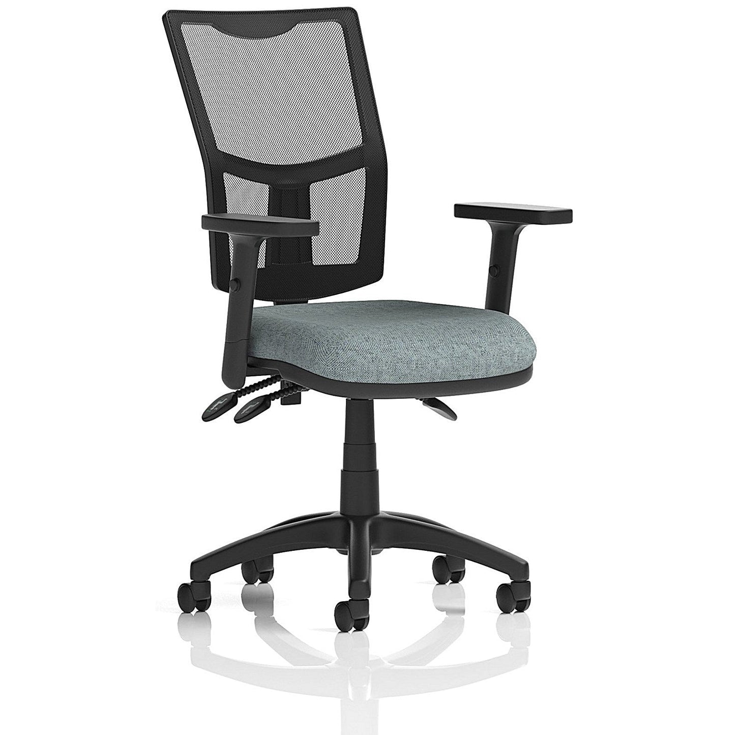 Eclipse Plus III Mesh Back Lever Task Operator Chair, Height Adjustable Arms, Rivet Tensile Easy2Order : KCUP3548