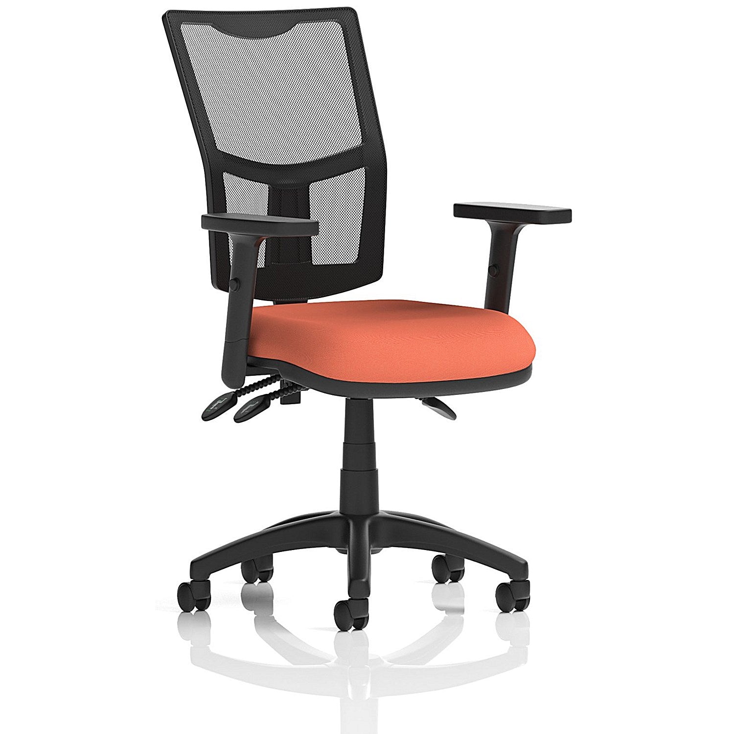 Eclipse Plus III Mesh Back Lever Task Operator Chair, Height Adjustable Arms, Quest Crab Easy2Order : KCUP3549