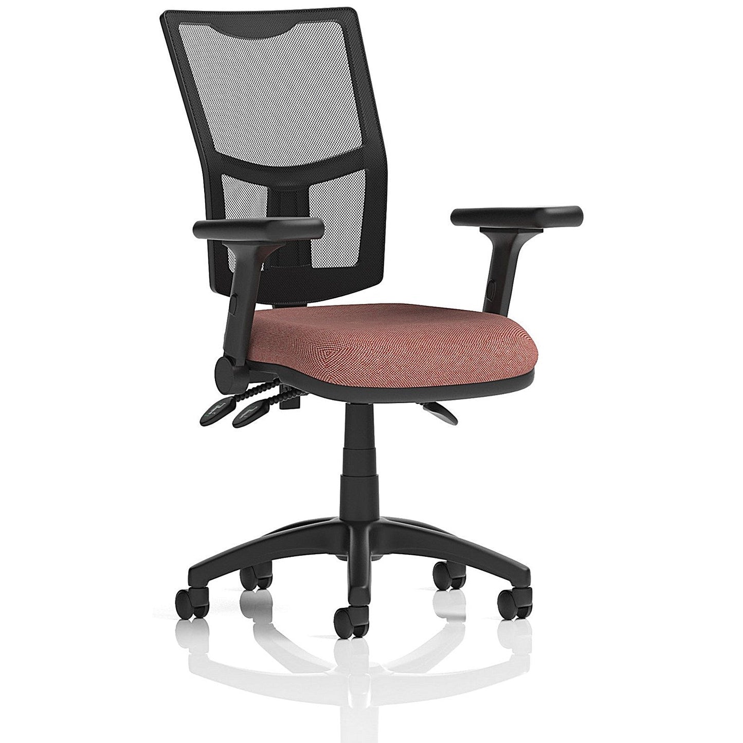 Eclipse Plus III Mesh Back Lever Task Operator Chair, Folding Arms, Rivet Forge Easy2Order : KCUP3557