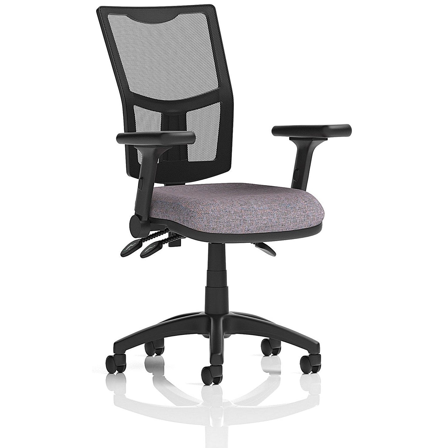 Eclipse Plus III Mesh Back Lever Task Operator Chair, Folding Arms, Rivet Fuse Easy2Order : KCUP3558