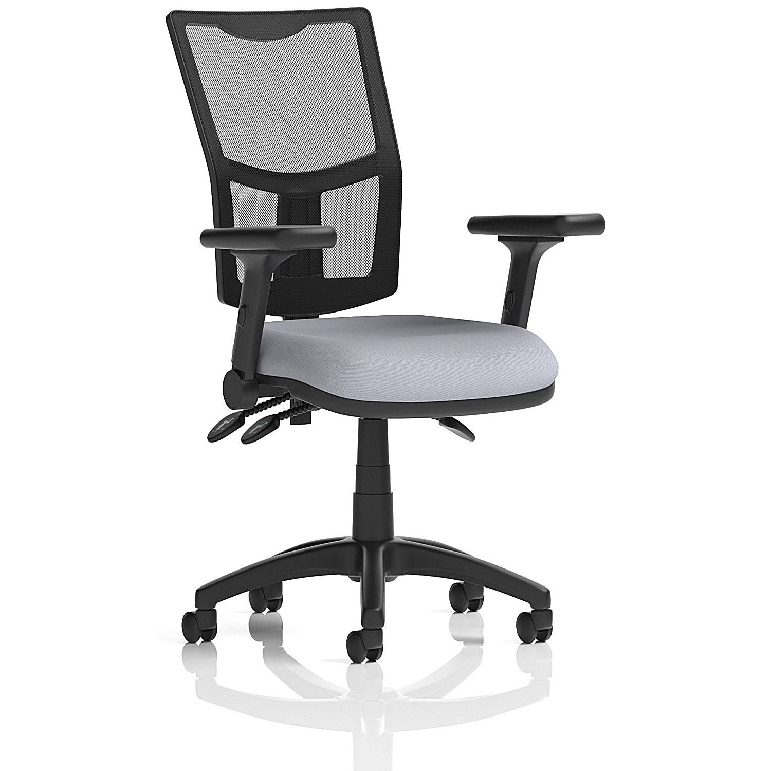 Eclipse Plus III Mesh Back Lever Task Operator Chair, Folding Arms, Quest Shell Easy2Order : KCUP3566