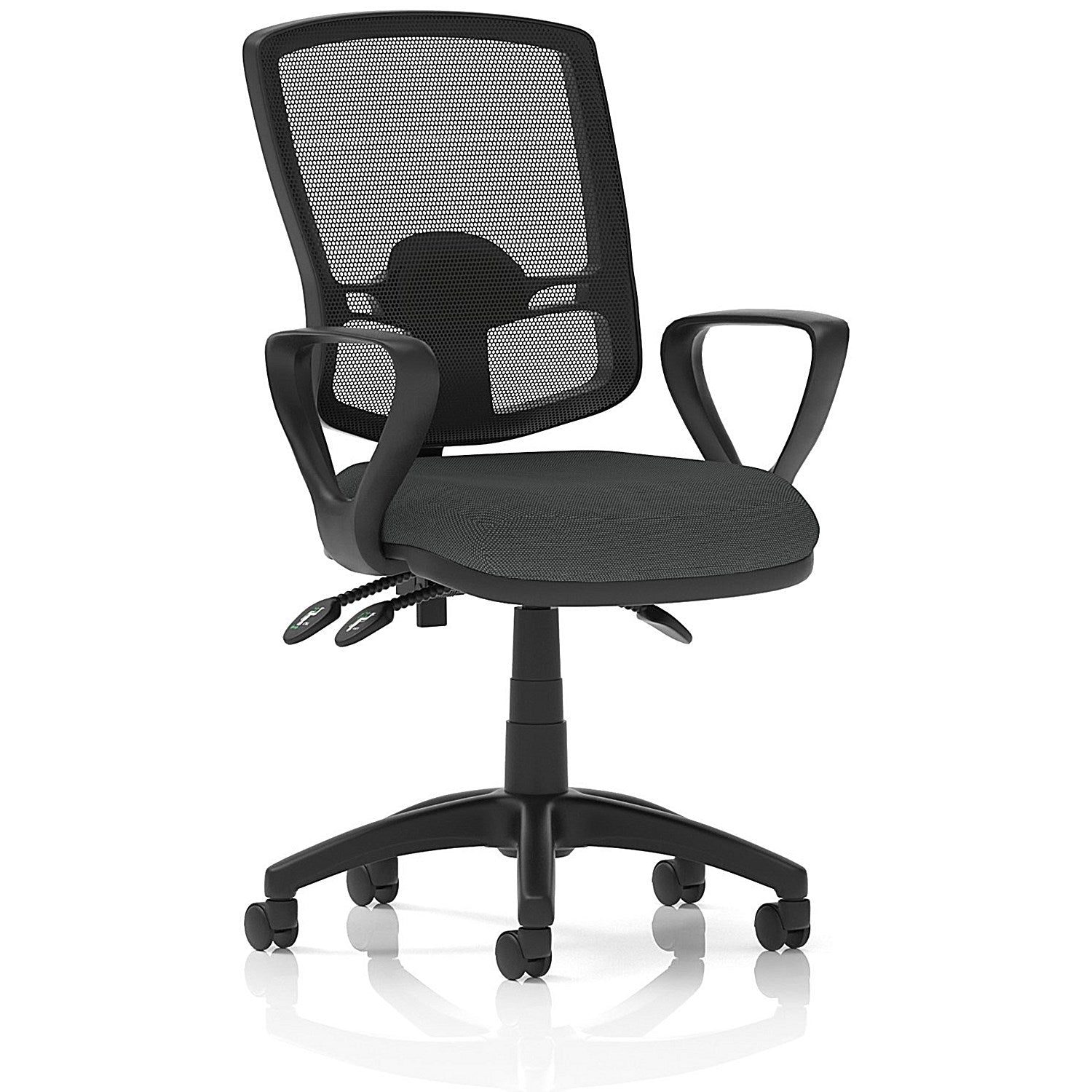 Eclipse Plus III Deluxe Mesh Back Lever Task Operator Chair, Fixed Height Arms, Quest Mussel Easy2Order : KCUP3588