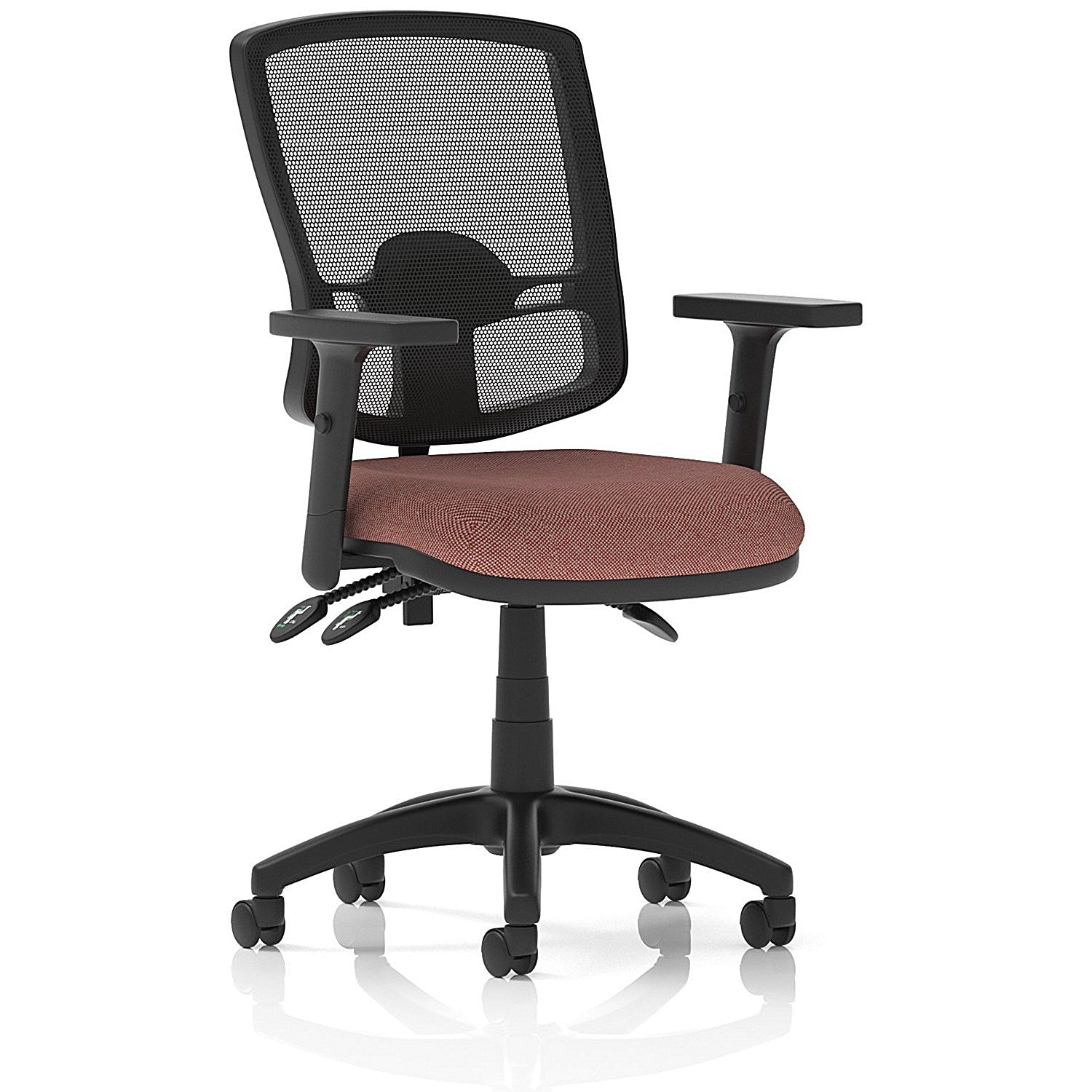 Eclipse Plus III Deluxe Mesh Back Lever Task Operator Chair, Height Adjustable Arms, Rivet Forge Easy2Order : KCUP3593