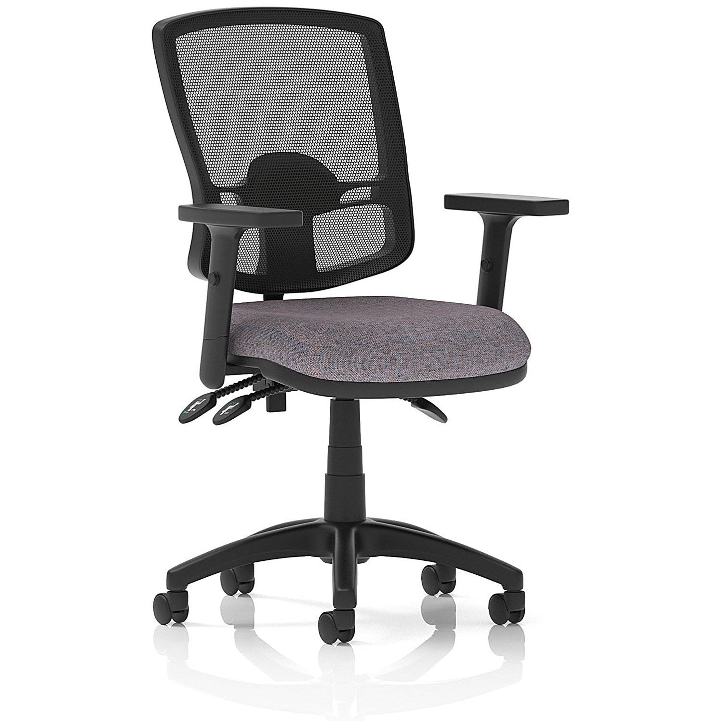 Eclipse Plus III Deluxe Mesh Back Lever Task Operator Chair, Height Adjustable Arms, Rivet Fuse Easy2Order : KCUP3594