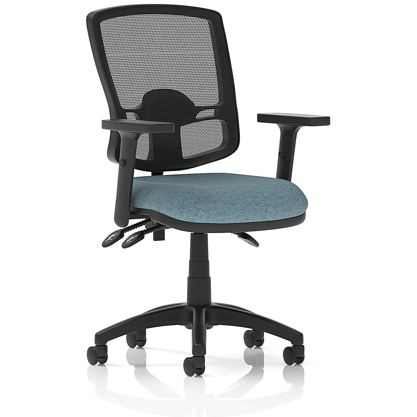 Eclipse Plus III Deluxe Mesh Back Lever Task Operator Chair, Height Adjustable Arms, Rivet Quench Easy2Order : KCUP3595