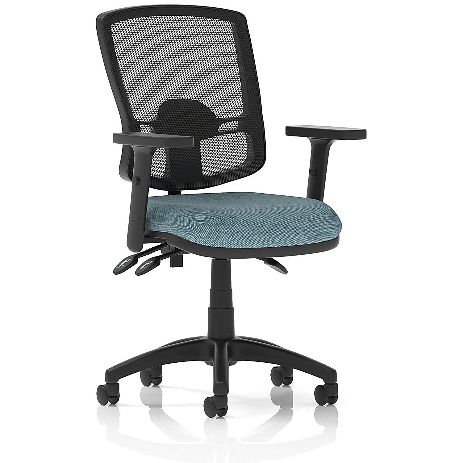 Eclipse Plus III Deluxe Mesh Back Lever Task Operator Chair, Height Adjustable Arms, Rivet Quench Easy2Order : KCUP3595