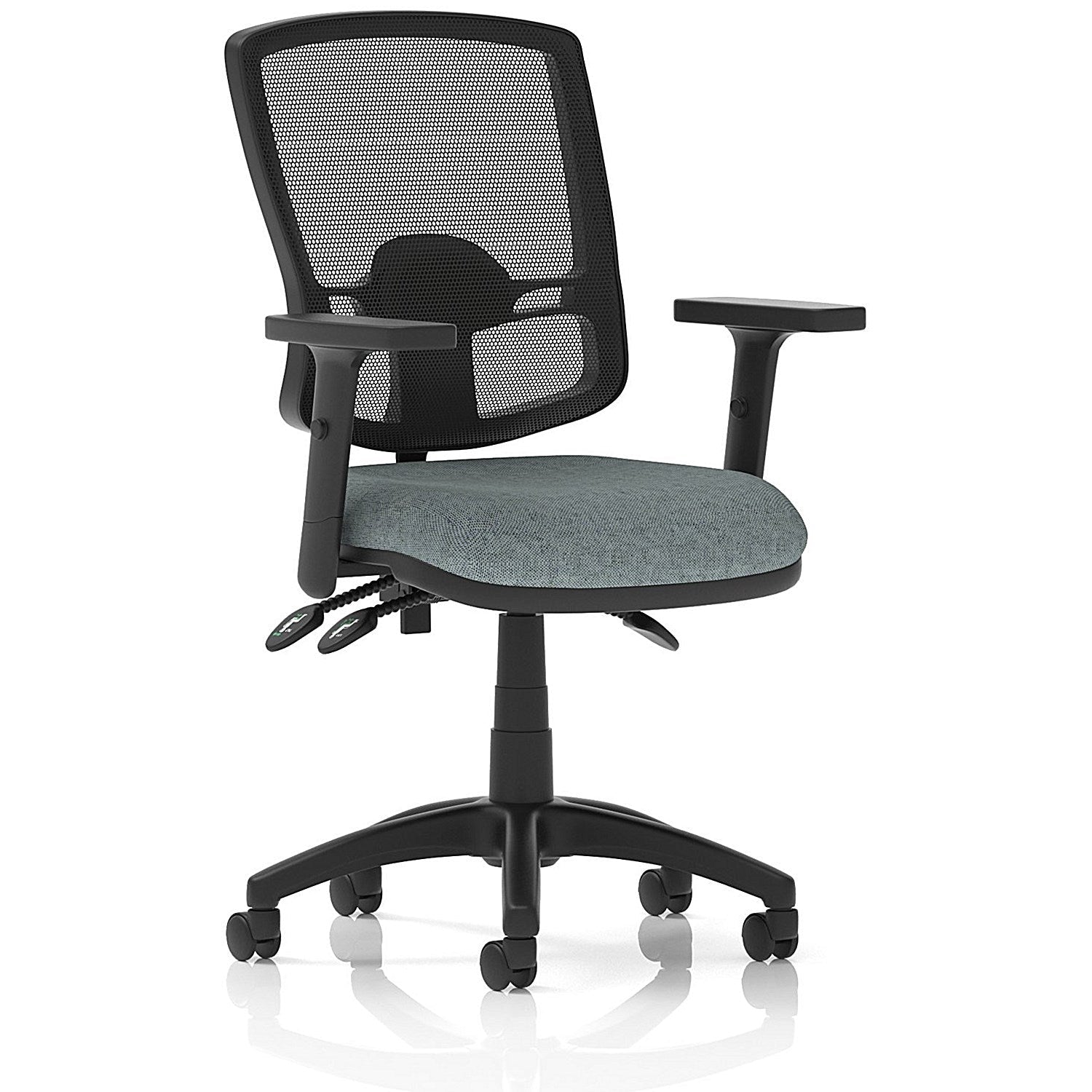Eclipse Plus III Deluxe Mesh Back Lever Task Operator Chair, Height Adjustable Arms, Rivet Tensile Easy2Order : KCUP3596