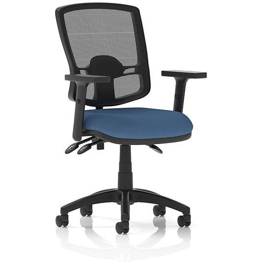 Eclipse Plus III Deluxe Mesh Back Lever Task Operator Chair, Height Adjustable Arms, Quest Limpet Easy2Order : KCUP3599