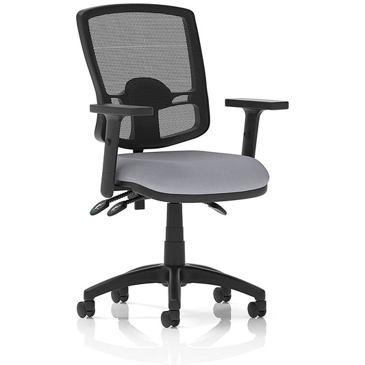 Eclipse Plus III Deluxe Mesh Back Lever Task Operator Chair, Height Adjustable Arms, Quest Shell Easy2Order : KCUP3602
